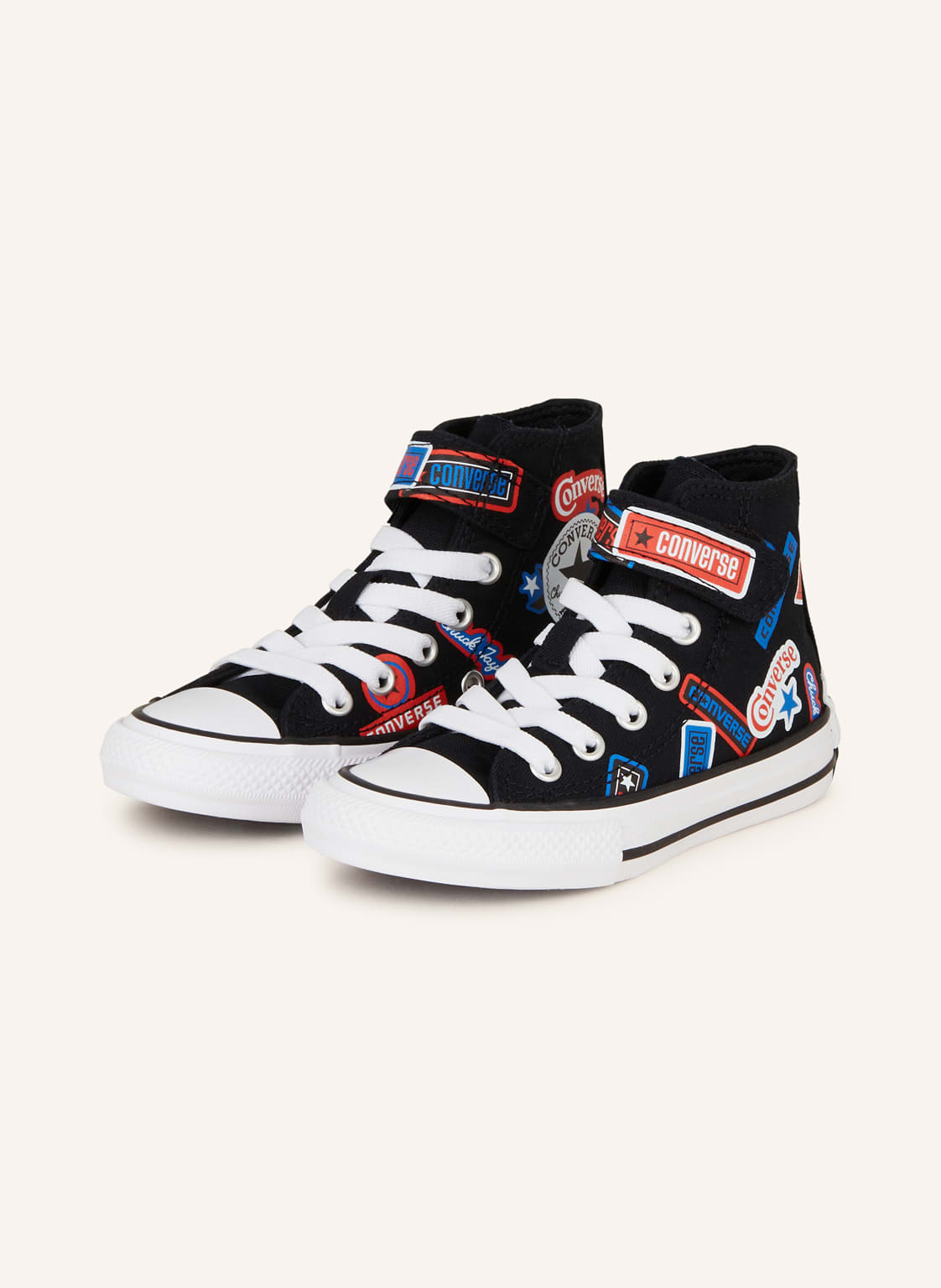 Converse Hightop-Sneaker Easy On Stickers schwarz von Converse