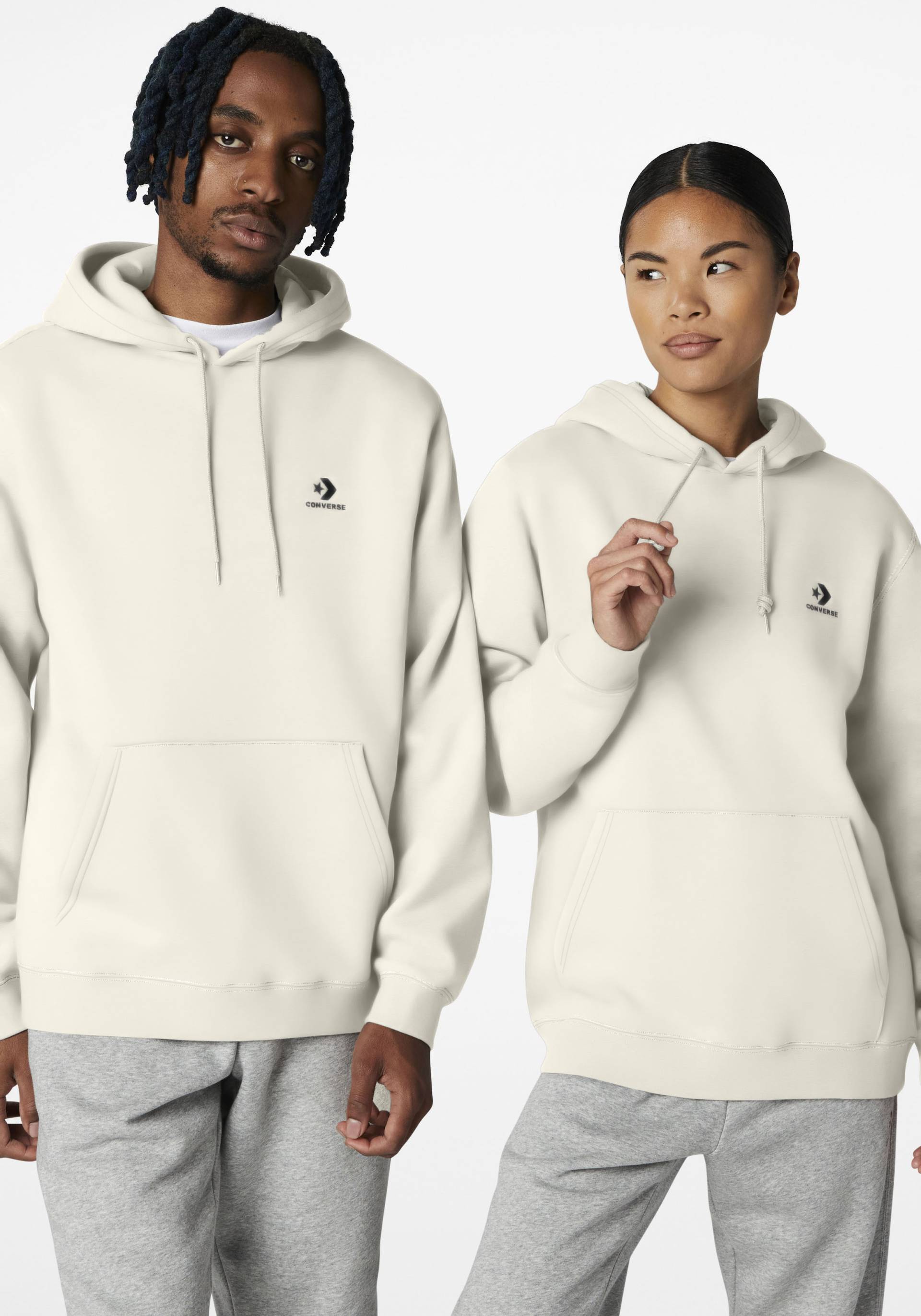 Converse Kapuzensweatshirt »EMBROIDERED STAR CHEVRON BRUSHED BACK FLEECE HOODIE«, (1 tlg.), Unisex von Converse