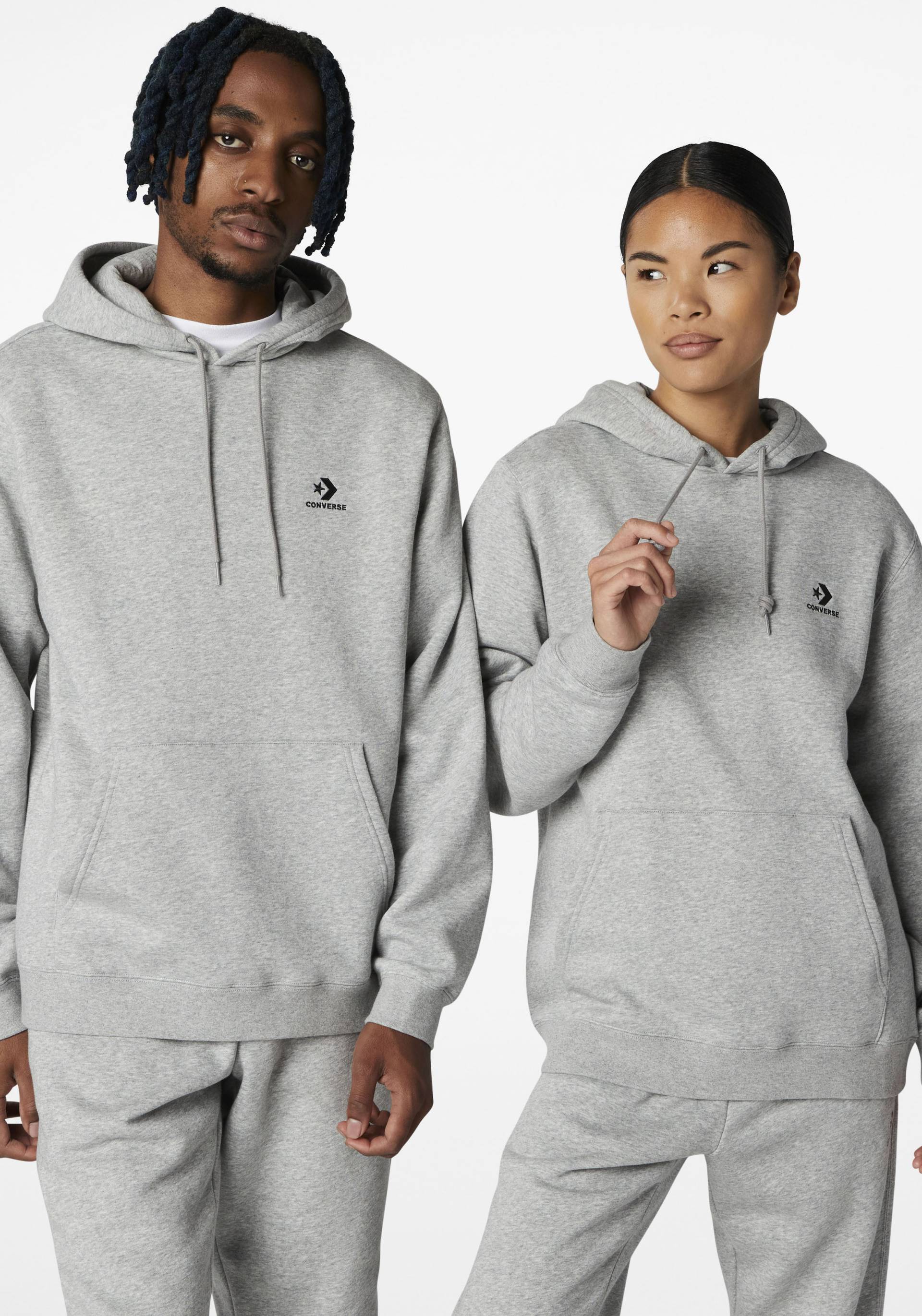 Converse Kapuzensweatshirt »EMBROIDERED STAR CHEVRON BRUSHED BACK FLEECE HOODIE«, (1 tlg.) von Converse