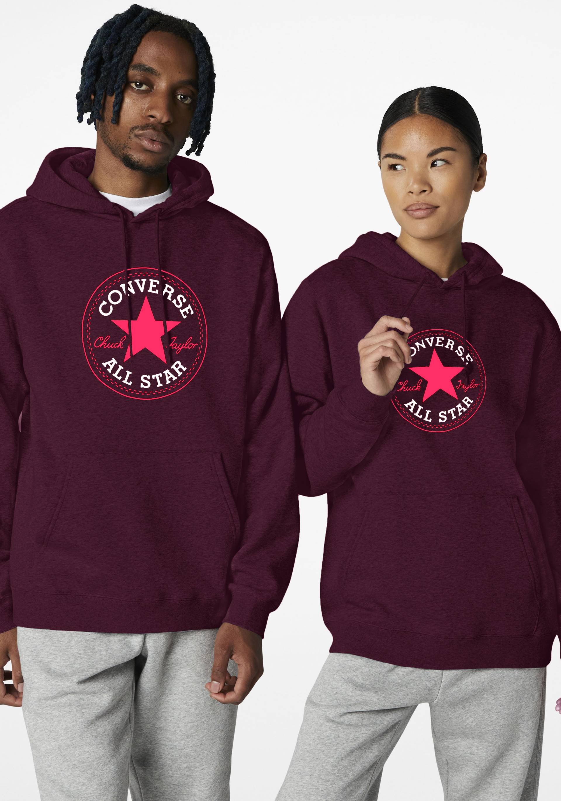 Converse Kapuzensweatshirt »STANDARD FIT CENTER FRONT LARGE CHU« von Converse