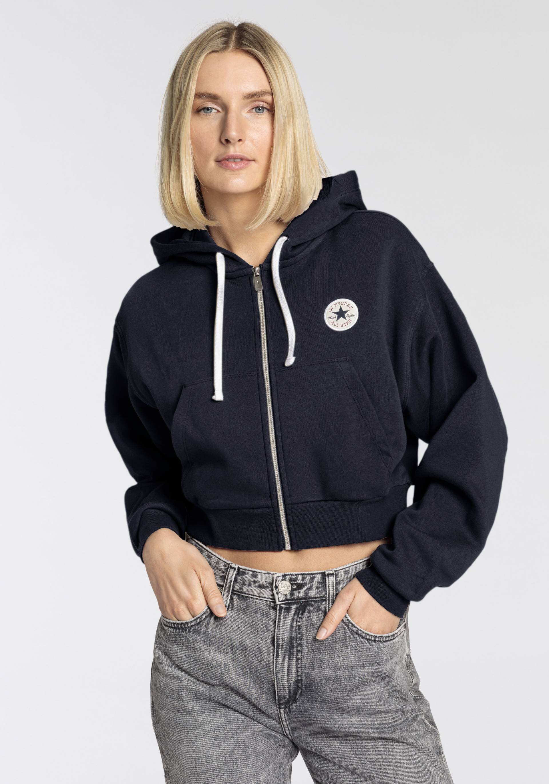 Converse Sweatjacke »WOMEN'S CONVERSE RETRO FULL-ZIP HOO« von Converse