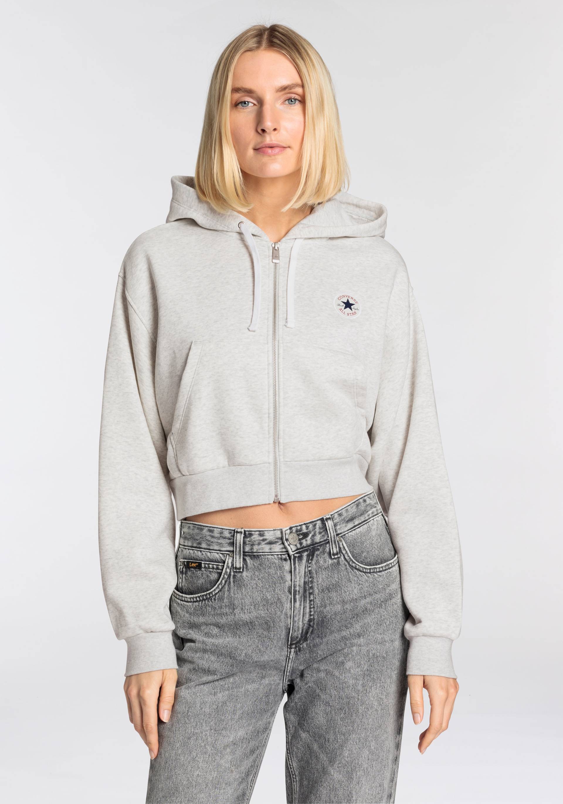 Converse Sweatjacke »WOMEN'S CONVERSE RETRO FULL-ZIP HOO« von Converse