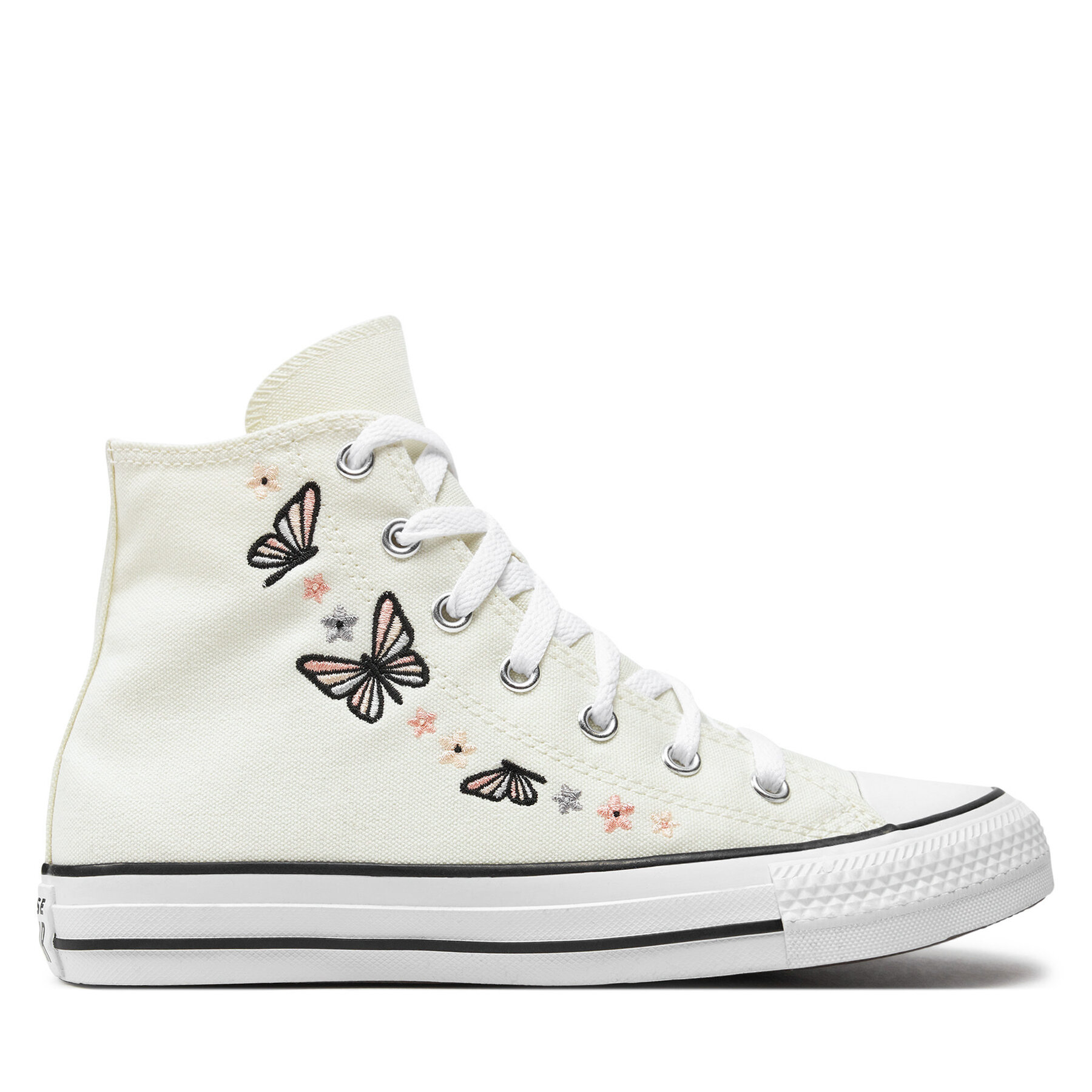Sneakers aus Stoff Converse Chuck Taylor All Star Butterflies A07336C Egret/Black/White von Converse