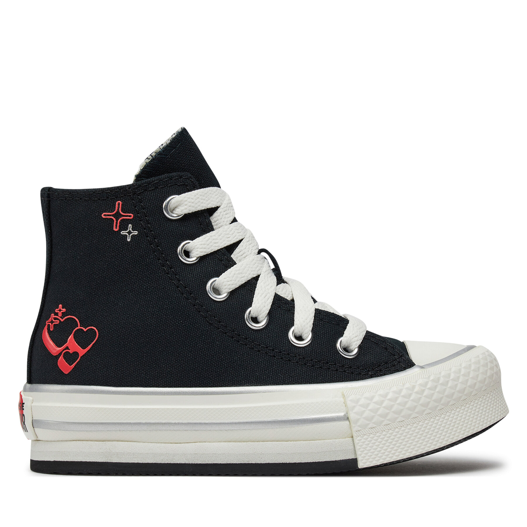 Sneakers aus Stoff Converse Chuck Taylor All Star Eva Lift A09122C Black/Vintage White von Converse