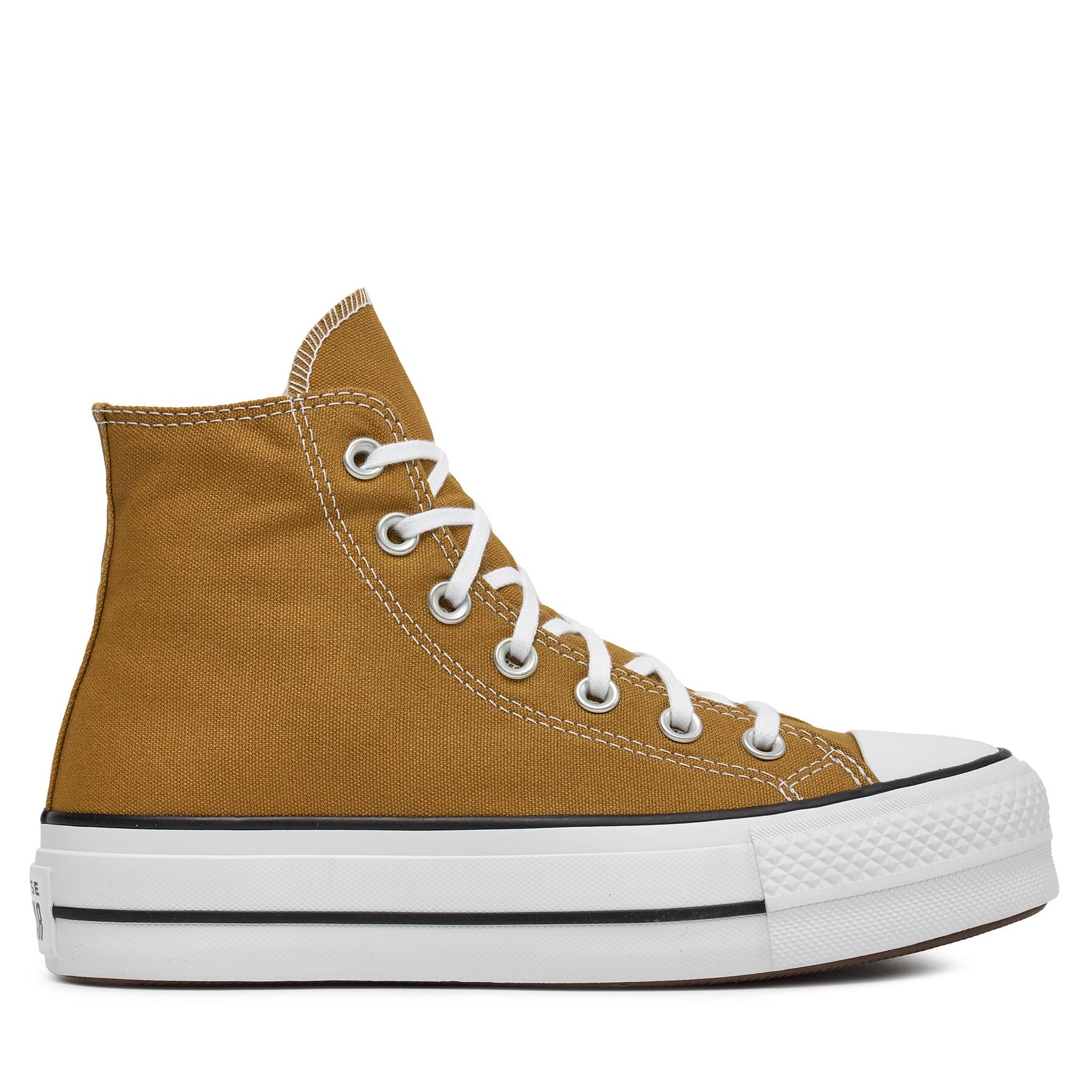 Sneakers aus Stoff Converse Chuck Taylor All Star Lift Platform A07210C Trek Tan/White/Black von Converse