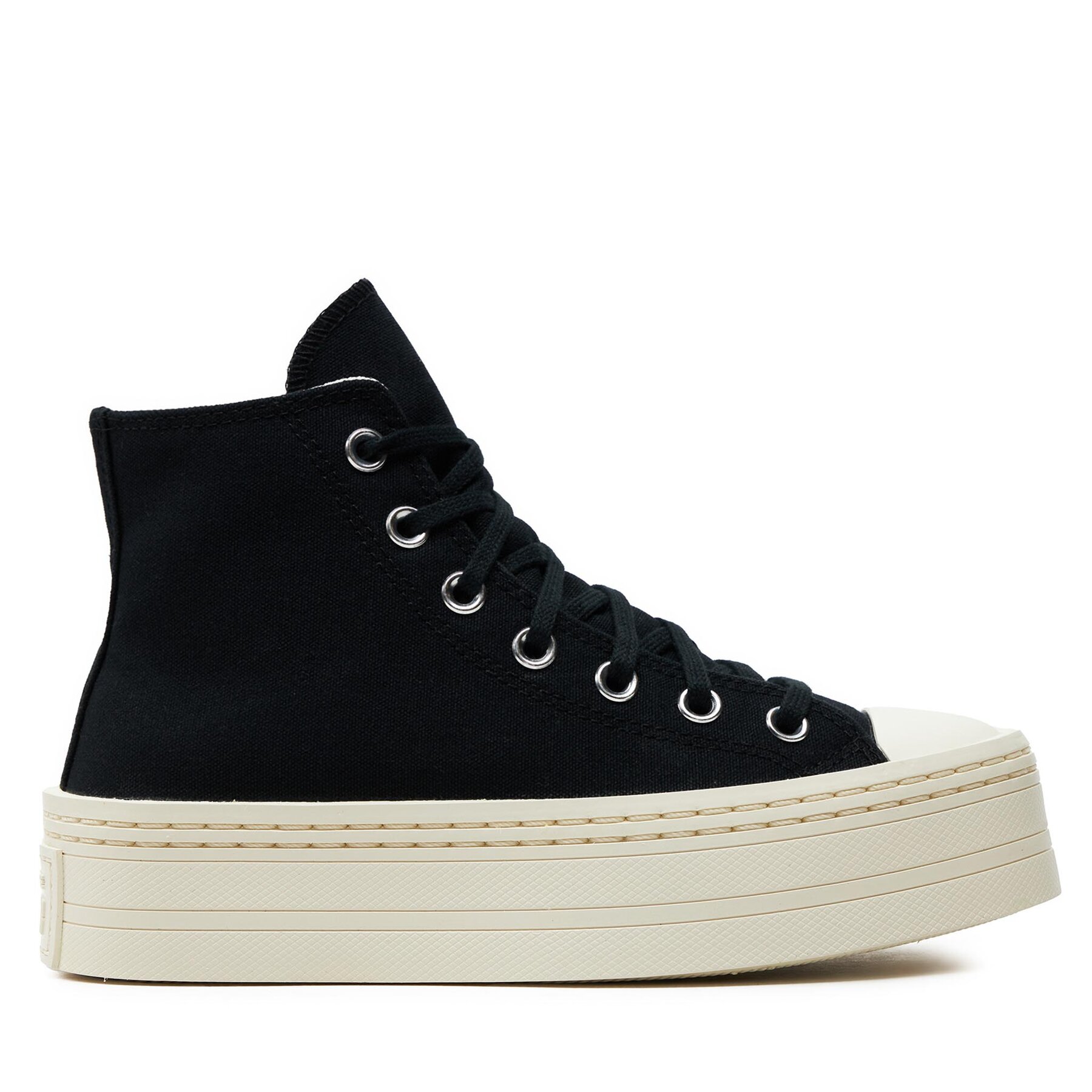 Sneakers aus Stoff Converse Chuck Taylor All Star Modern Lift Platform Canvas A06141C Black/Black/Egret von Converse