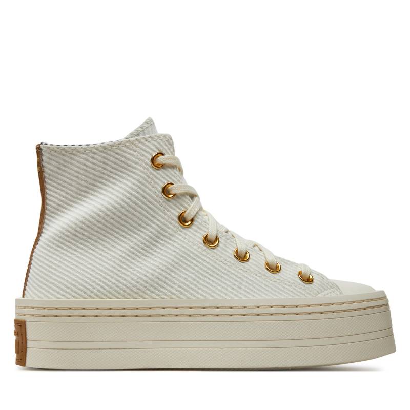 Sneakers aus Stoff Converse Chuck Taylor All Star Modern Lift Platform Corduroy A07204C Egret/Trek Tan/Gold von Converse