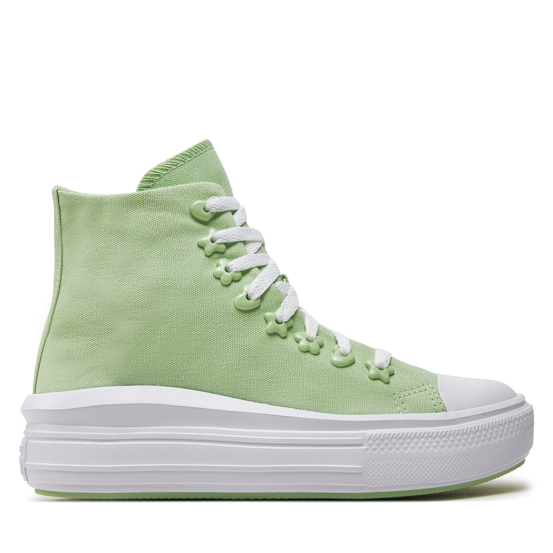 Sneakers aus Stoff Converse Chuck Taylor All Star Motion Platform Stars A08100C Sticky Aloe/White/White von Converse