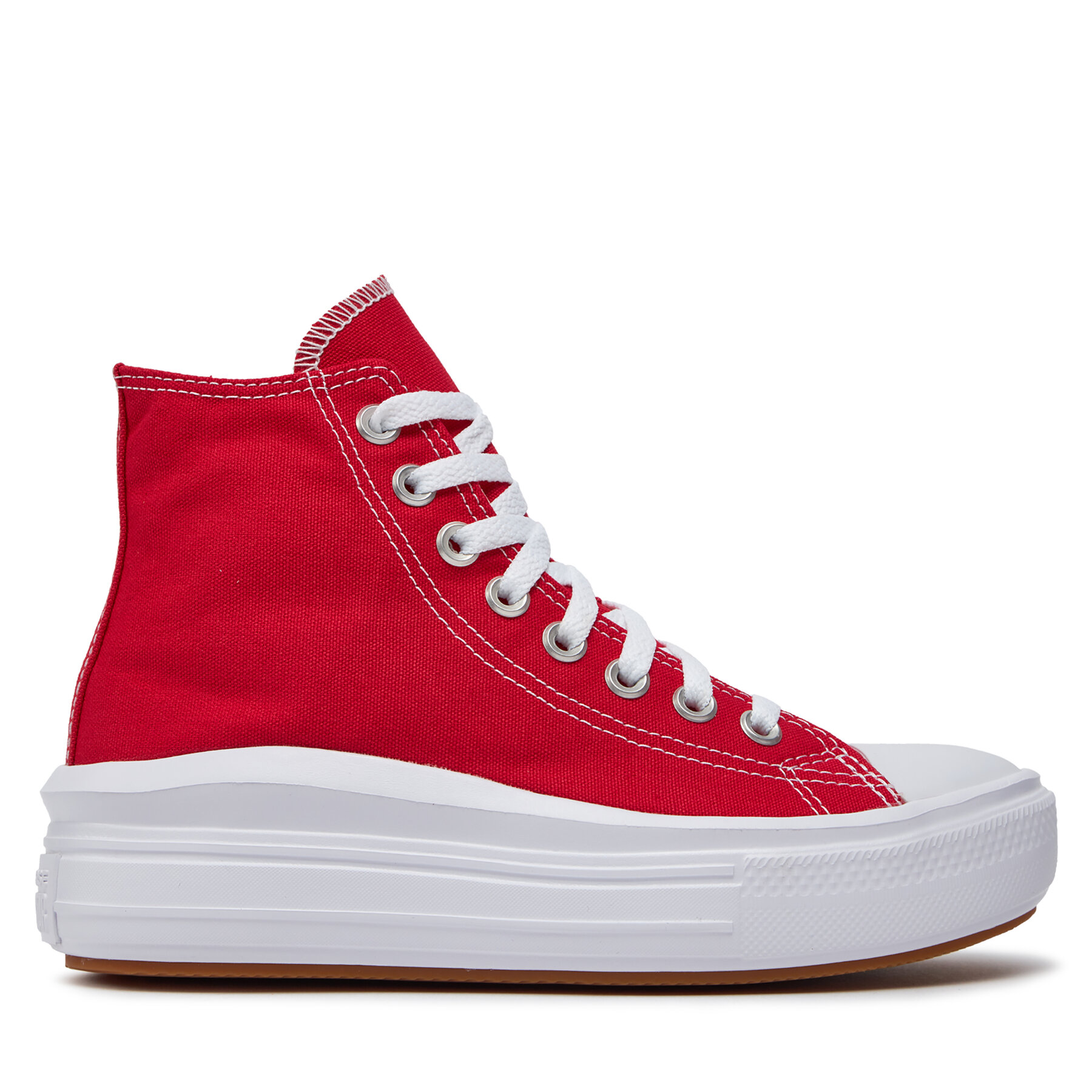 Sneakers aus Stoff Converse Chuck Taylor All Star Move A09073C Red/White/Gum von Converse