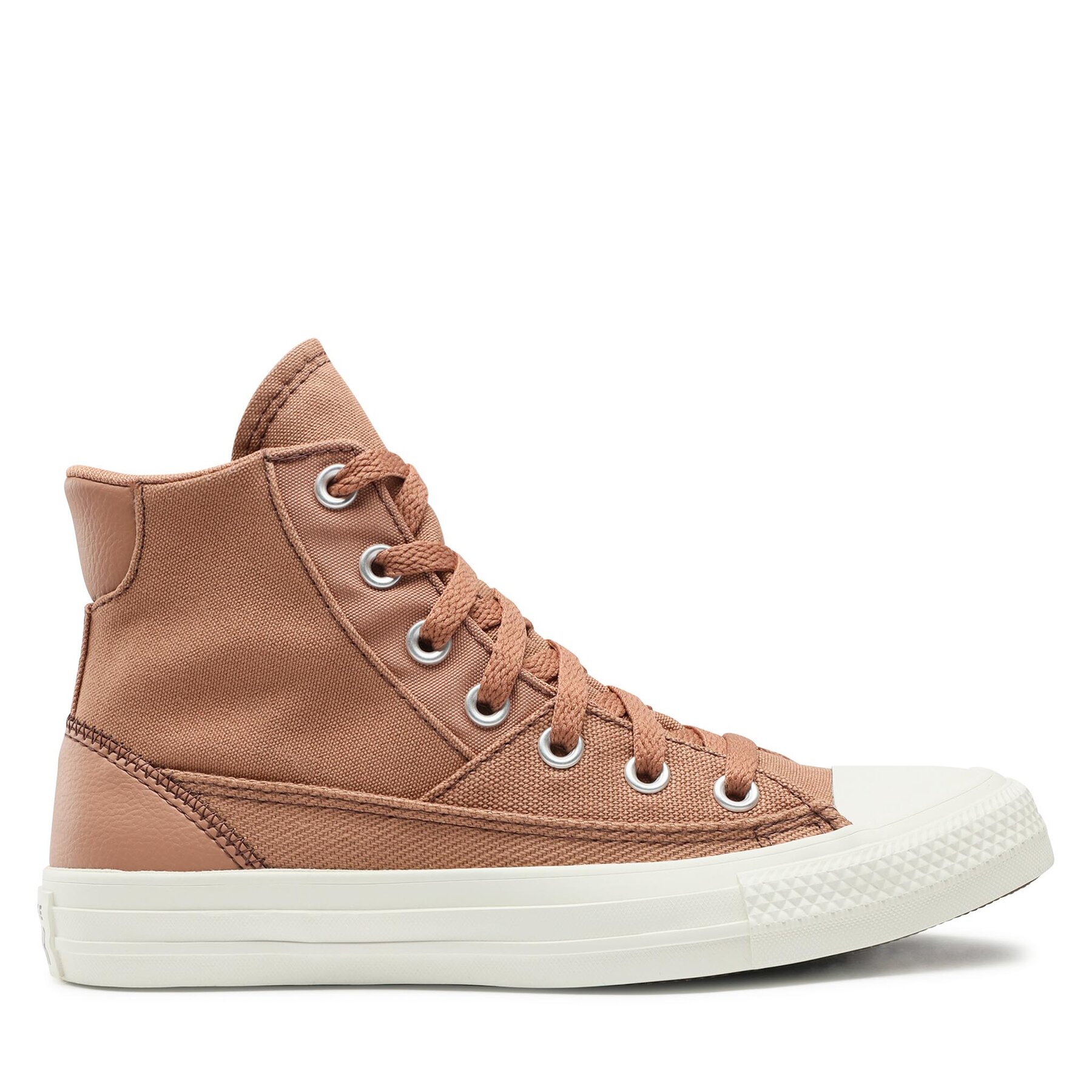 Sneakers aus Stoff Converse Chuck Taylor All Star Patchwork A04676C Taupe/Red von Converse