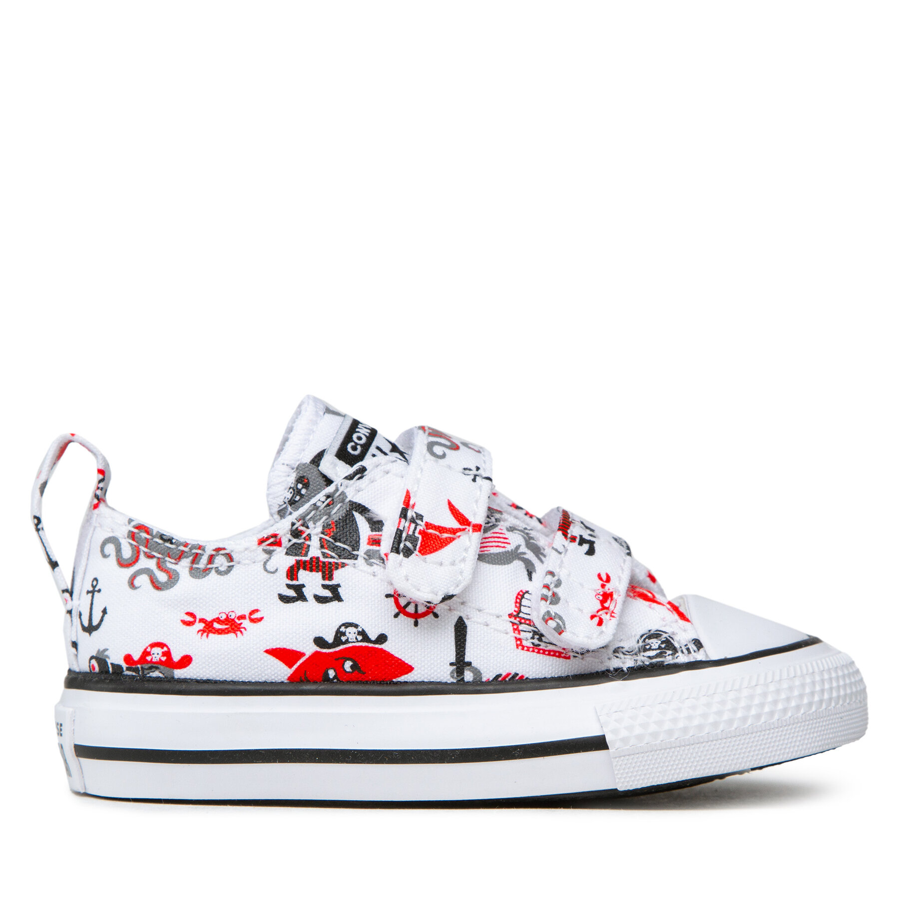 Sneakers aus Stoff Converse Ctas 2v Ox 772875C White/University Red/Black von Converse