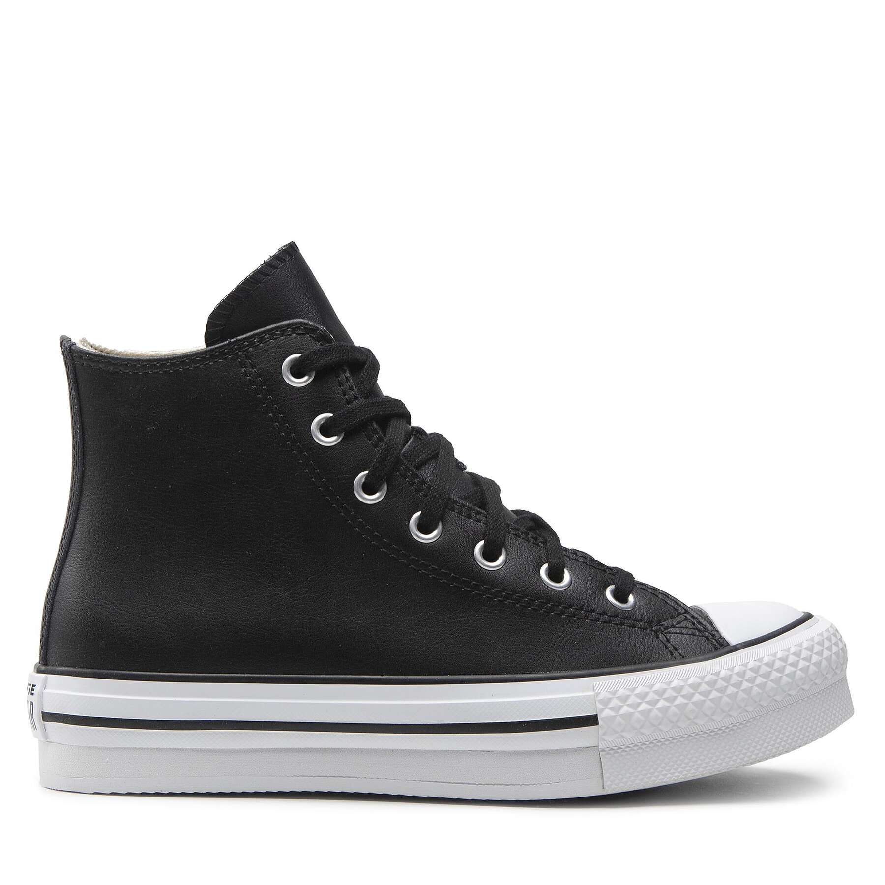 Sneakers aus Stoff Converse Ctas Eva Lift Hi A02485C Black/Natural Ivory/White von Converse