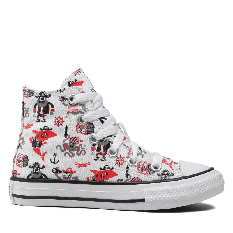 Sneakers aus Stoff Converse Ctas Hi 372874C White/University Red/Black von Converse