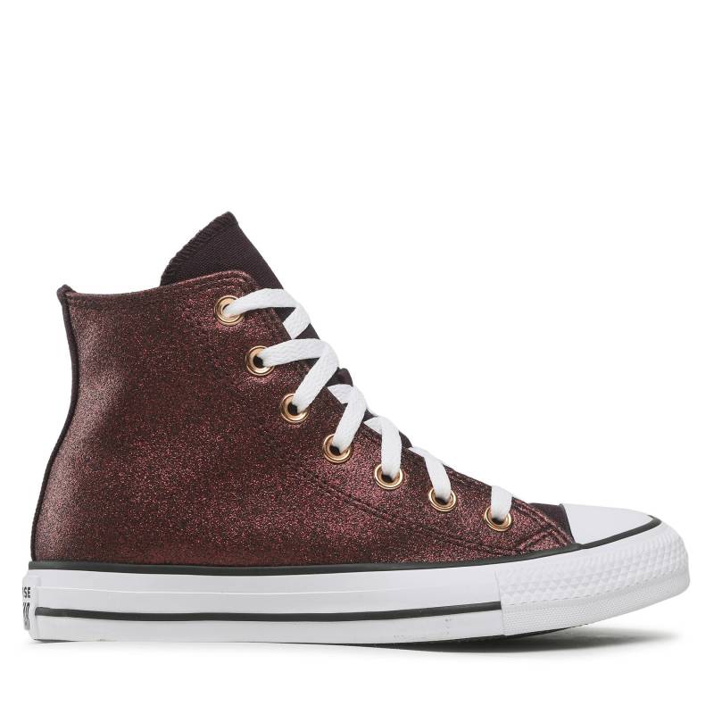 Sneakers aus Stoff Converse Ctas Hi A04181C Black Cherry/White/Copper von Converse