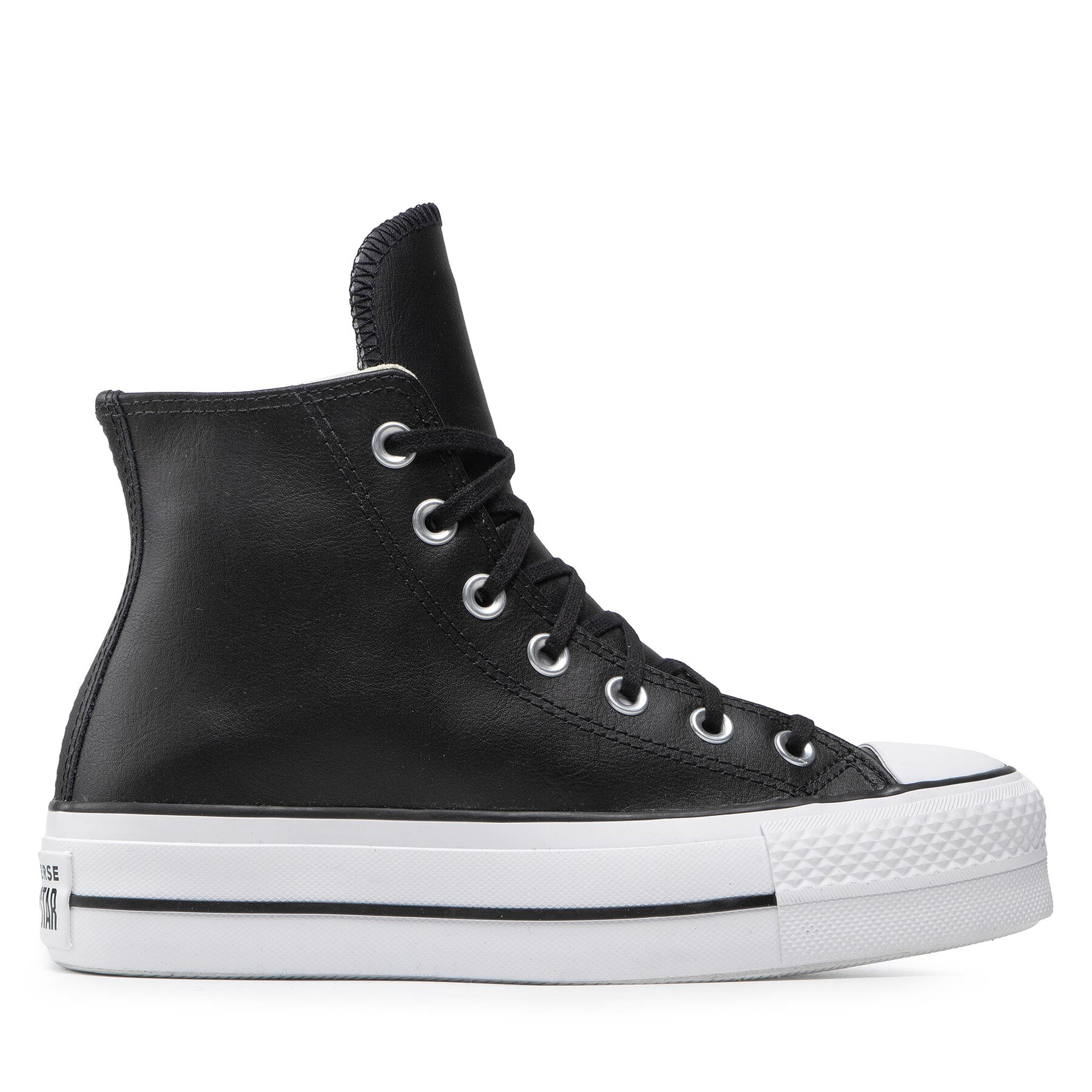 Sneakers aus Stoff Converse Ctas Lift Clean Hi 561675C Black/Black/White von Converse