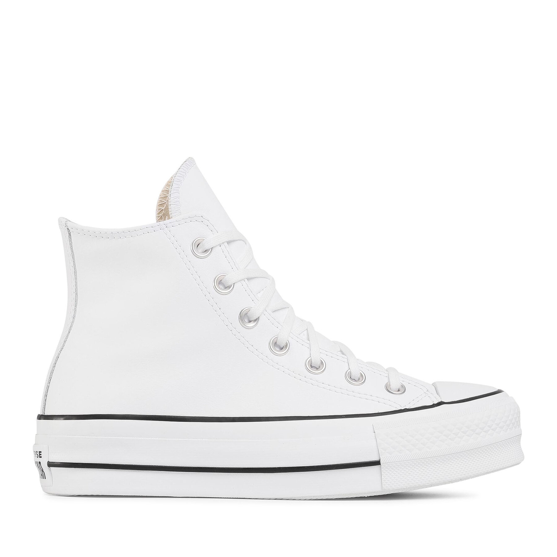 Sneakers aus Stoff Converse Ctas Lift Clean Hi 561676C White/Black/White von Converse