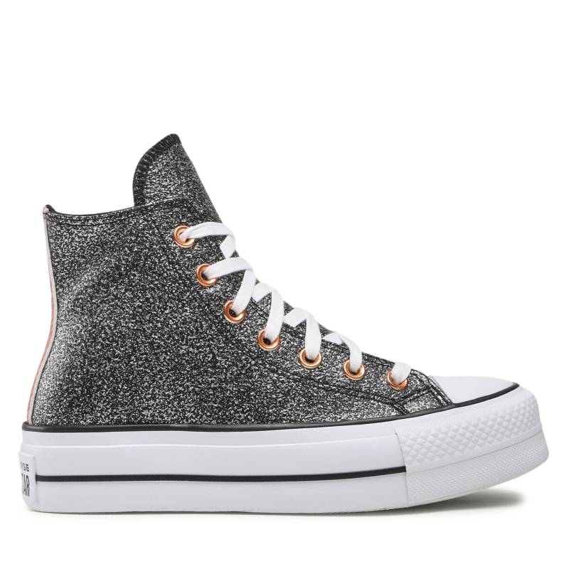 Sneakers aus Stoff Converse Ctas Lift Hi A01301C Black/Copper/White von Converse