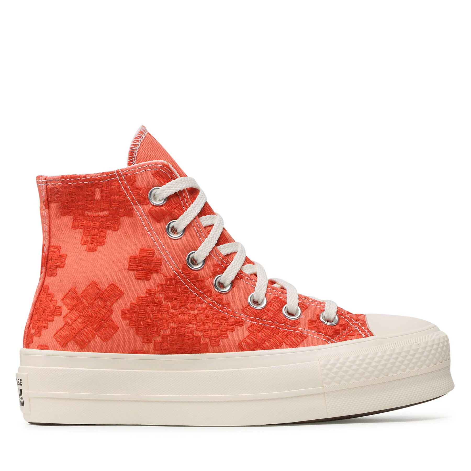 Sneakers aus Stoff Converse Ctas Lift Hi A02233C Bright Madder/Mantra Orange von Converse