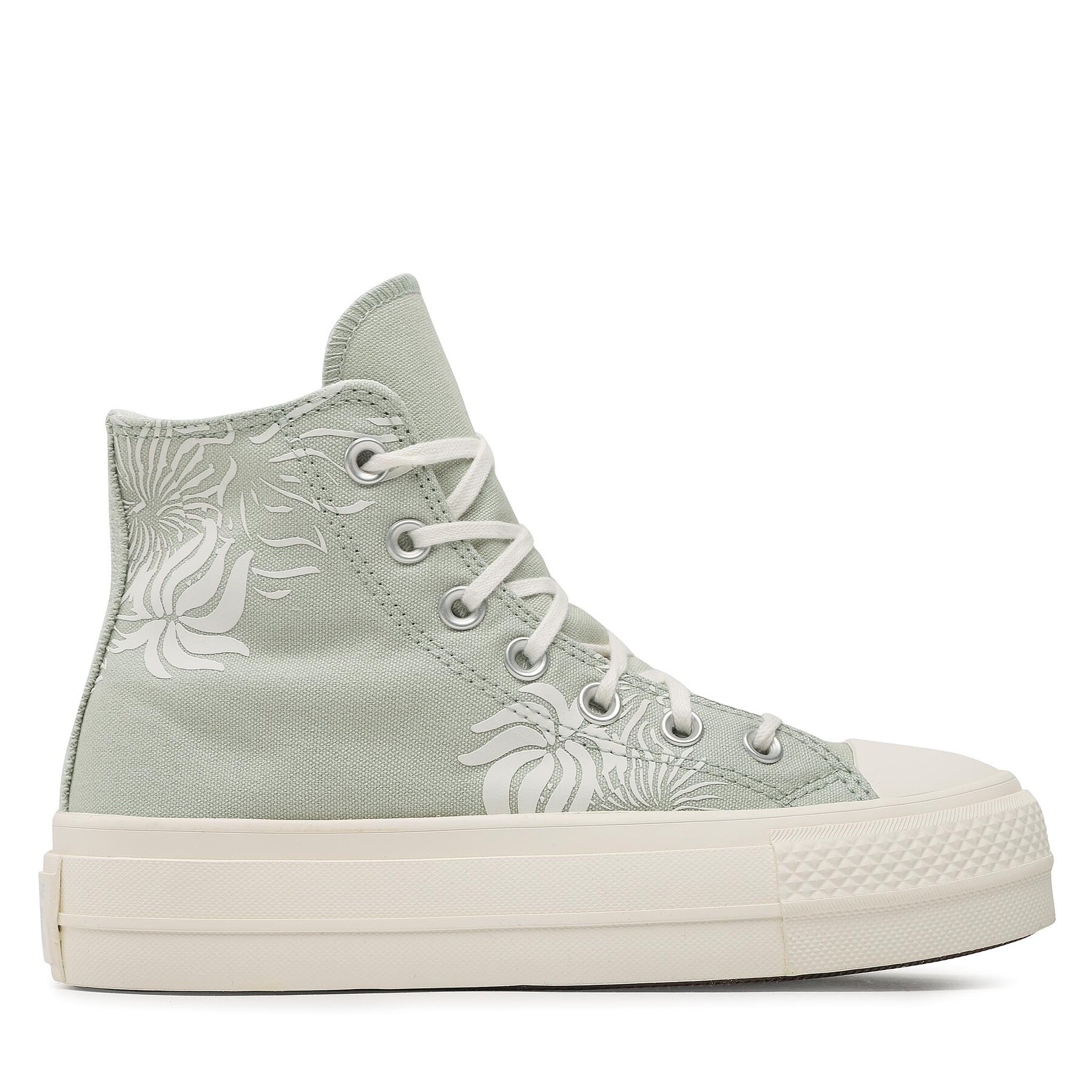 Sneakers aus Stoff Converse Ctas Lift Hi A03927C Summit Sage/Ghosted/Egret von Converse