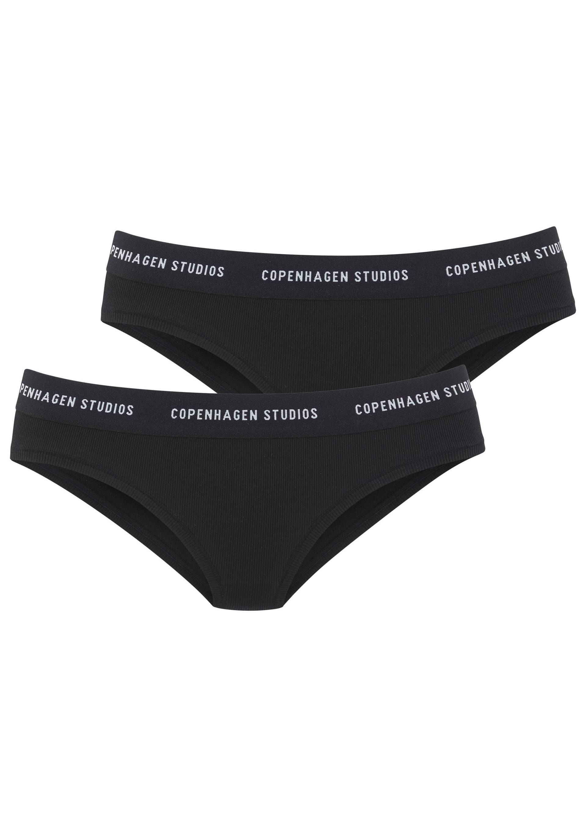 Copenhagen Studios Bikinislip »mit softem Logobund«, (2er-Pack), aus gerippter Bio-Baumwollqualität von Copenhagen Studios