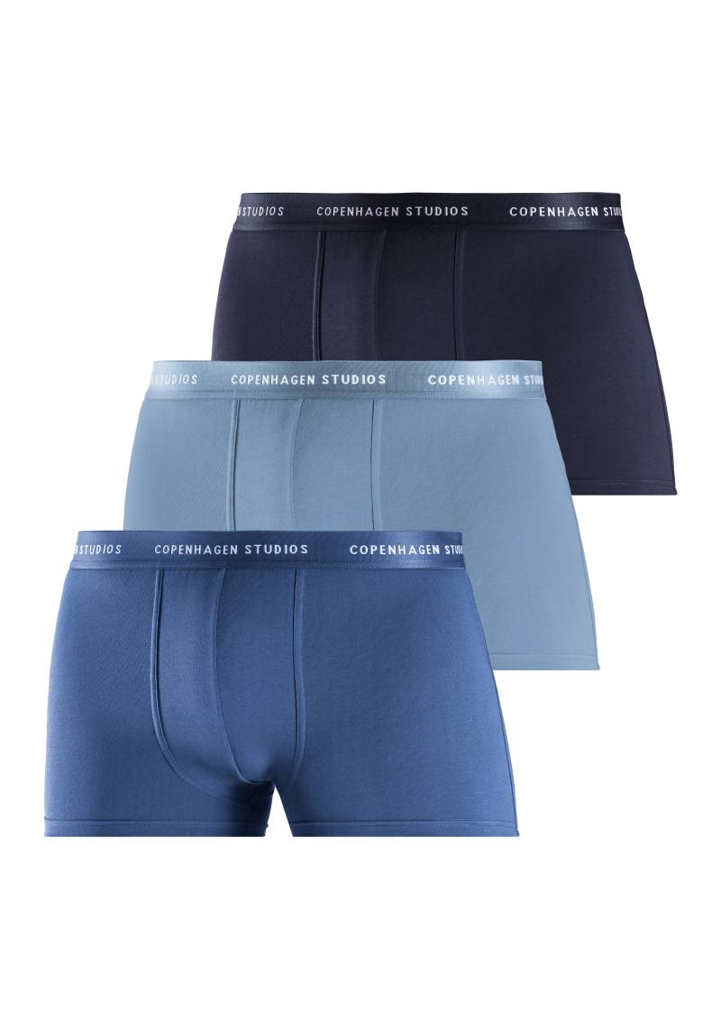 Copenhagen Studios Boxer »Boxershorts für Herren«, (3 St.), mit farbigem Logo-Bund von Copenhagen Studios