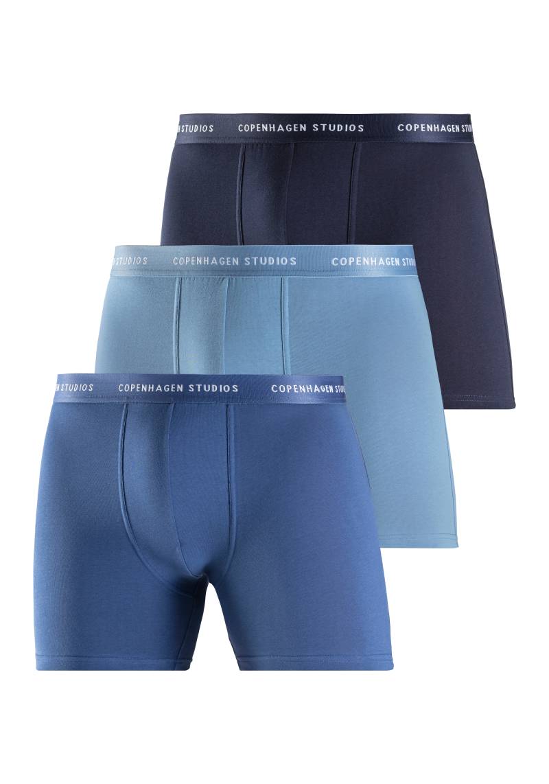 Copenhagen Studios Boxer »Boxershorts für Herren«, (3 St.), mit längerem Bein und Logobund von Copenhagen Studios