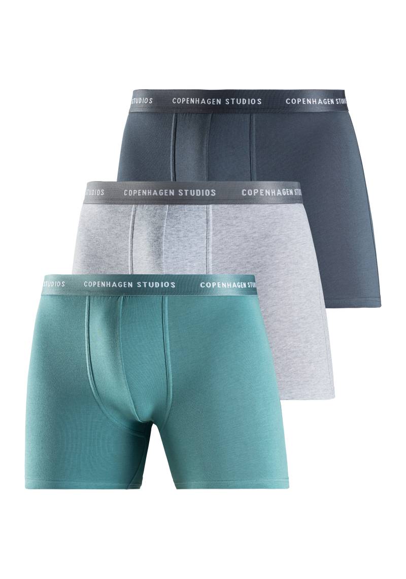 Copenhagen Studios Boxer »Boxershorts für Herren«, (3 St.), mit längerem Bein und Logobund von Copenhagen Studios