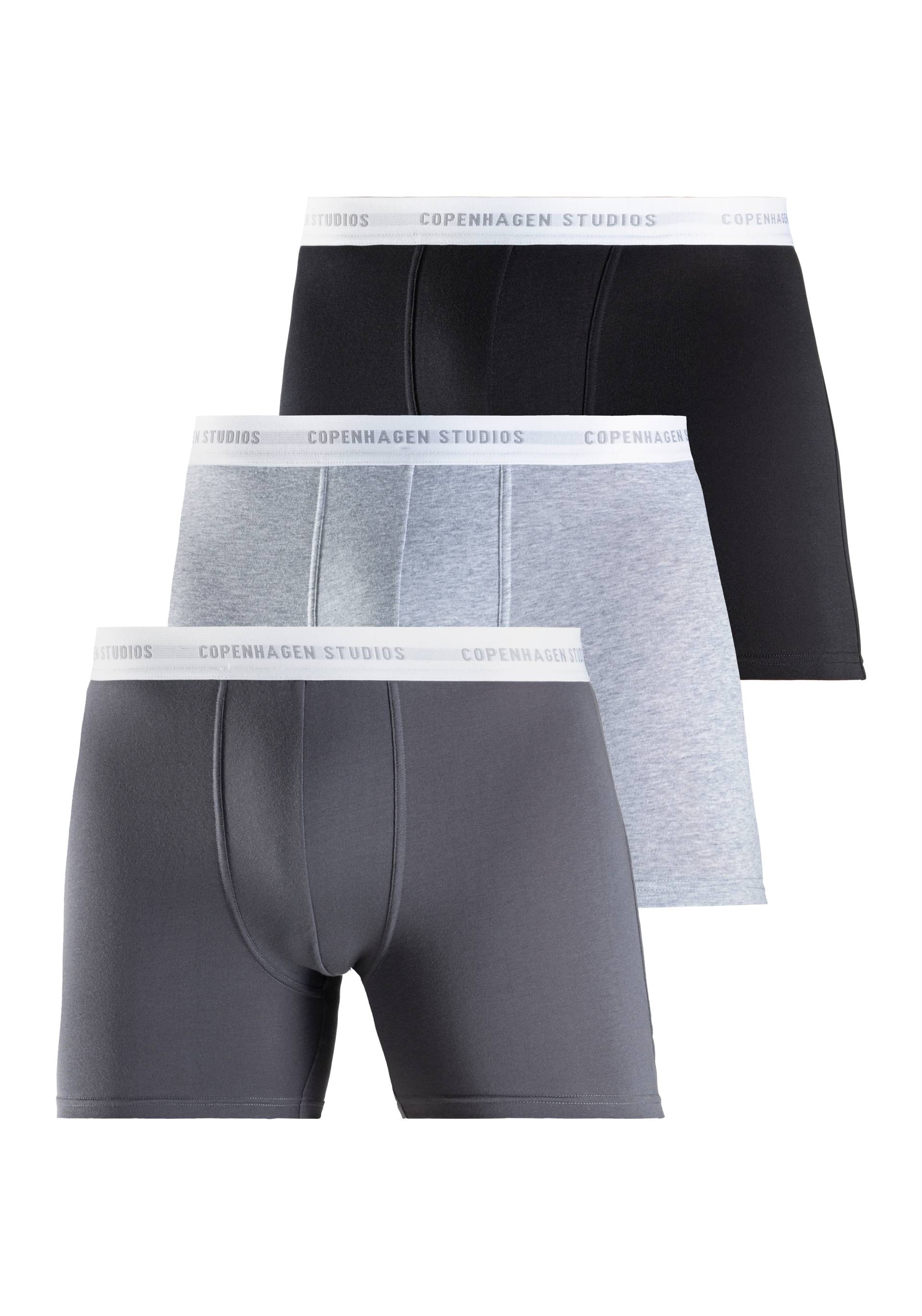 Copenhagen Studios Boxer »Boxershorts für Herren«, (Packung, 3 St., 3er-Pack), mit längerem Bein und Logobund von Copenhagen Studios