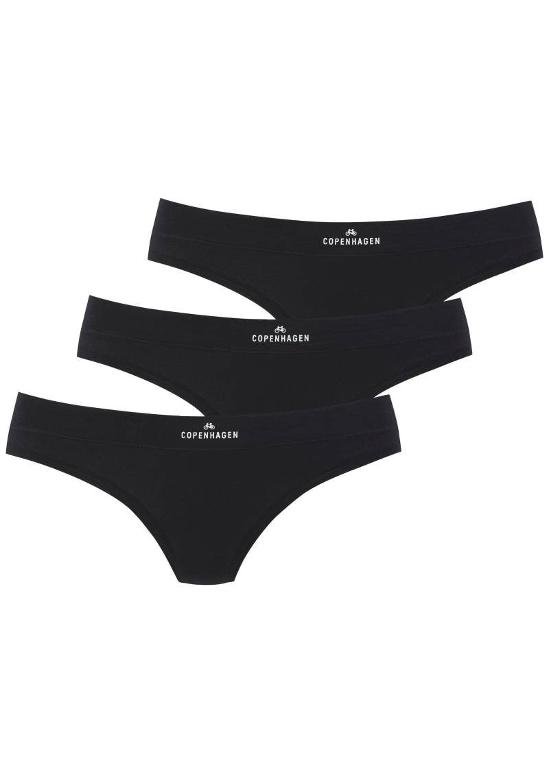 Copenhagen Studios String »mit Logodruck am Bund«, (3er-Pack), aus softer Bio-Baumwollqualität von Copenhagen Studios