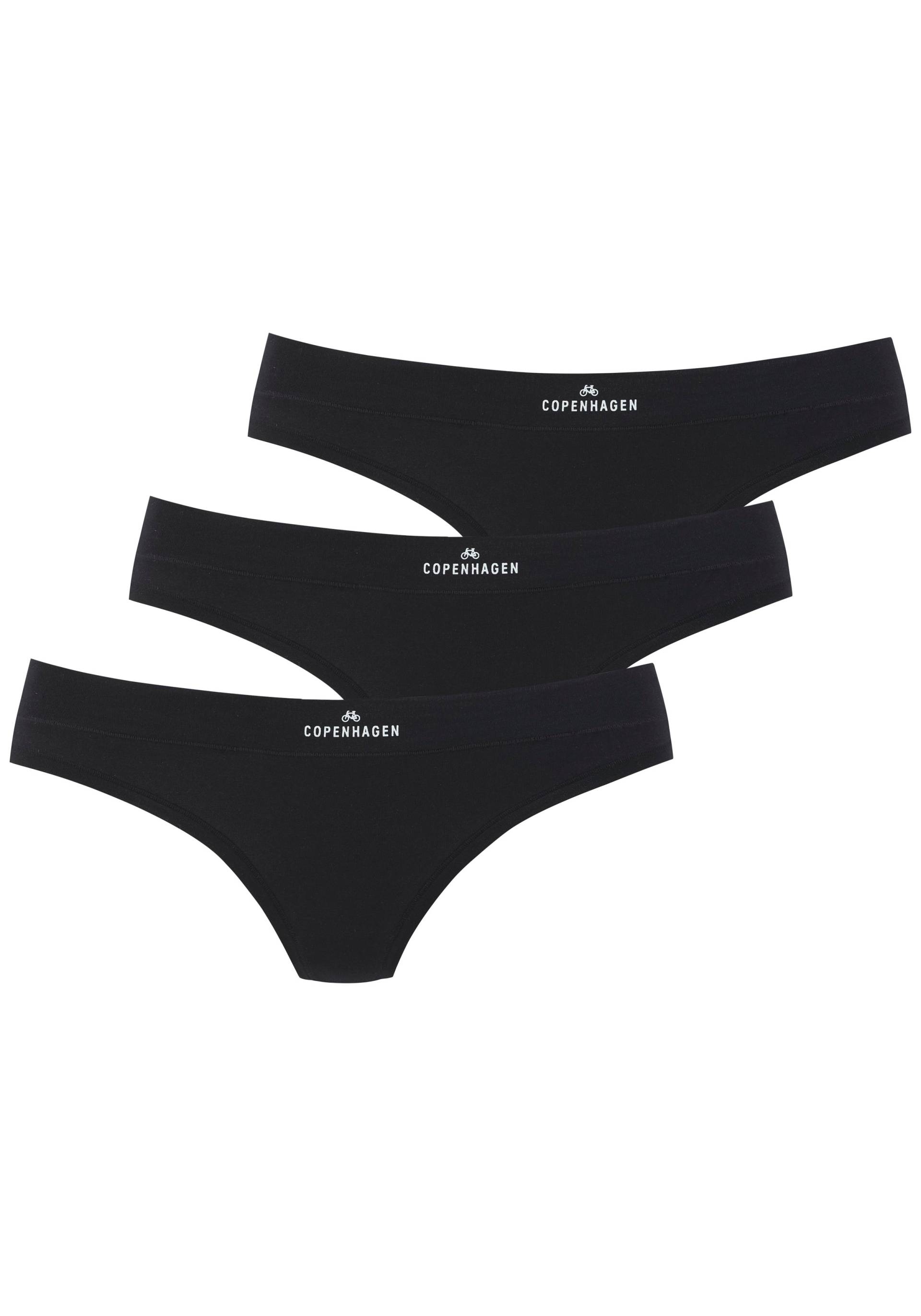 Copenhagen Studios String »mit Logodruck am Bund«, (3er-Pack), aus softer Bio-Baumwollqualität von Copenhagen Studios