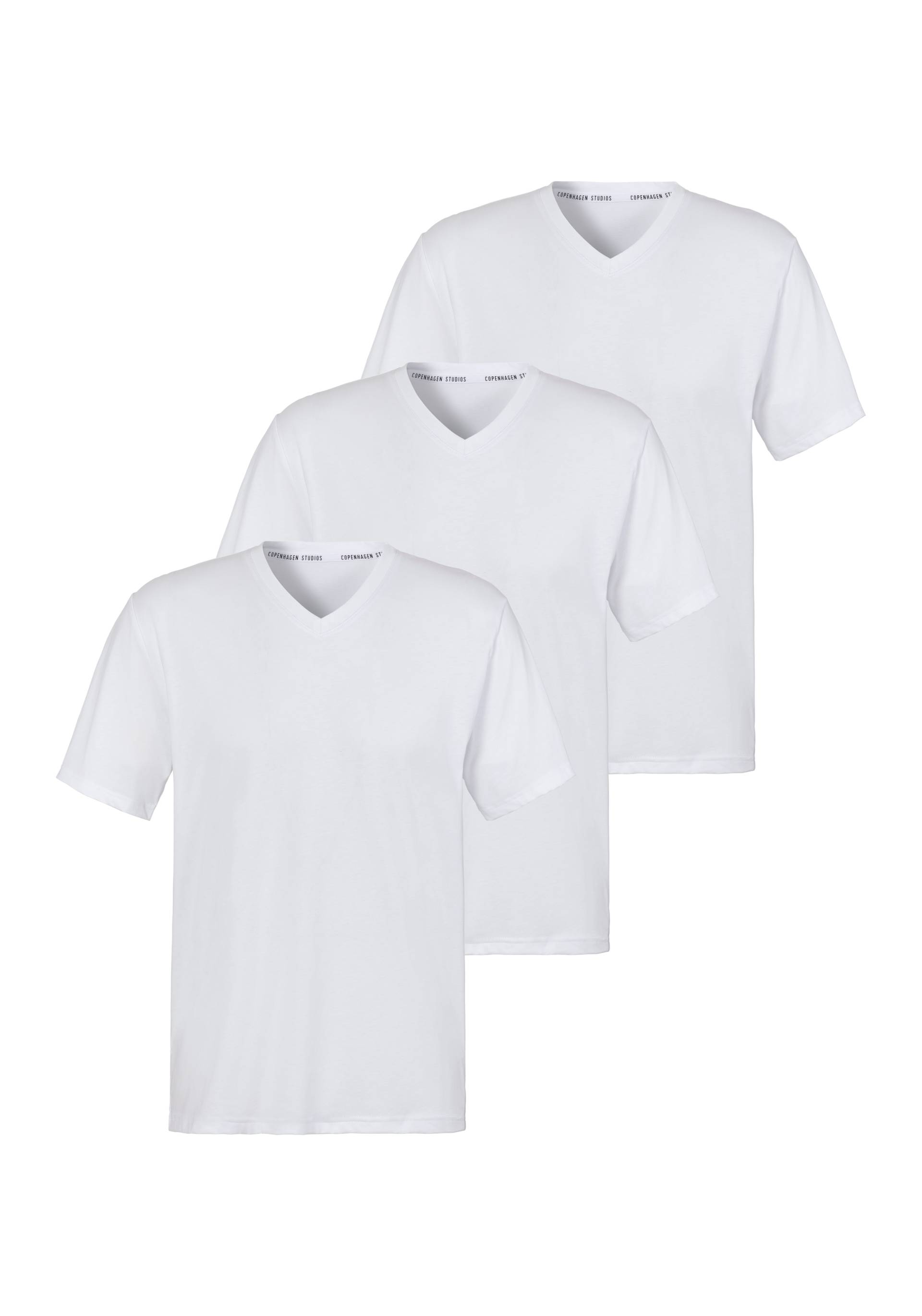 Copenhagen Studios T-Shirt, (3er-Pack), Unterziehshirt aus hochwertiger Bio-Baumwolle von Copenhagen Studios