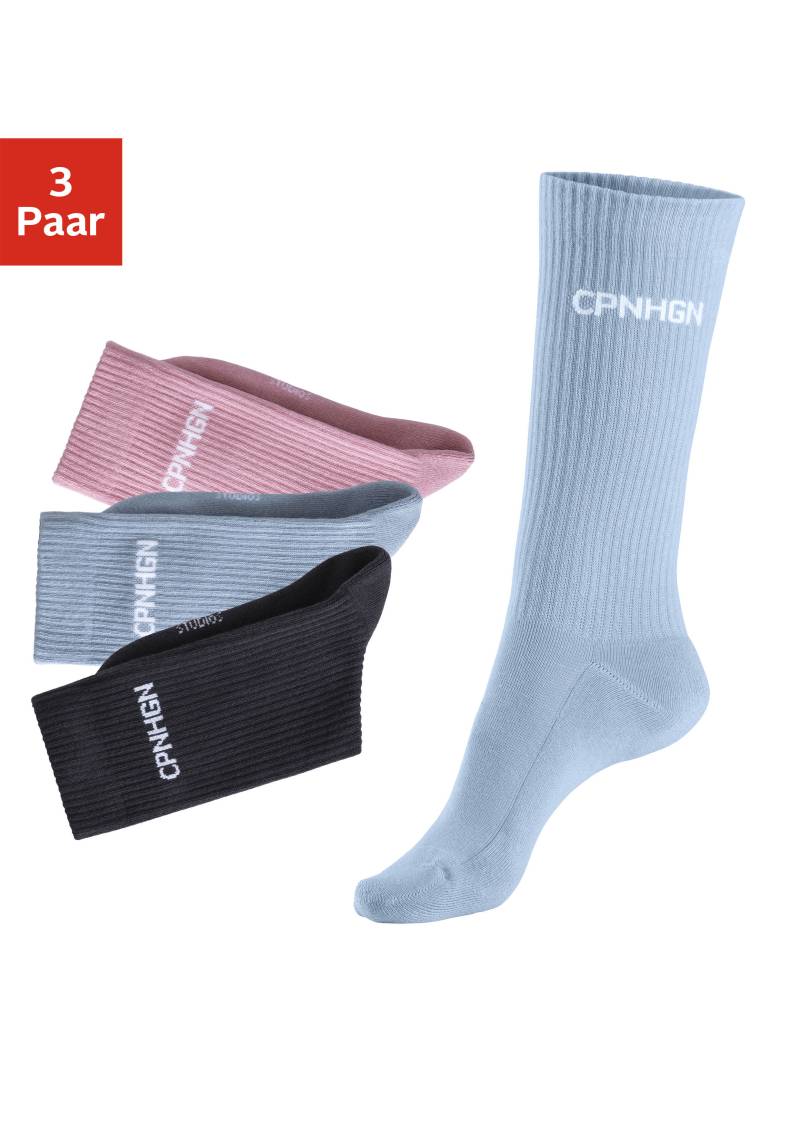 Copenhagen Studios Tennissocken, (Packung, 3 Paar), mit Halbfussfrottee von Copenhagen Studios