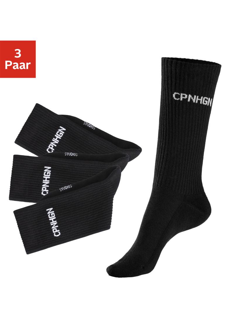 Copenhagen Studios Tennissocken, (Packung, 3 Paar), mit Halbfussfrottee von Copenhagen Studios