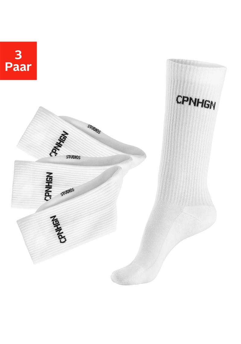 Copenhagen Studios Tennissocken, (Packung, 3 Paar), mit Halbfussfrottee von Copenhagen Studios