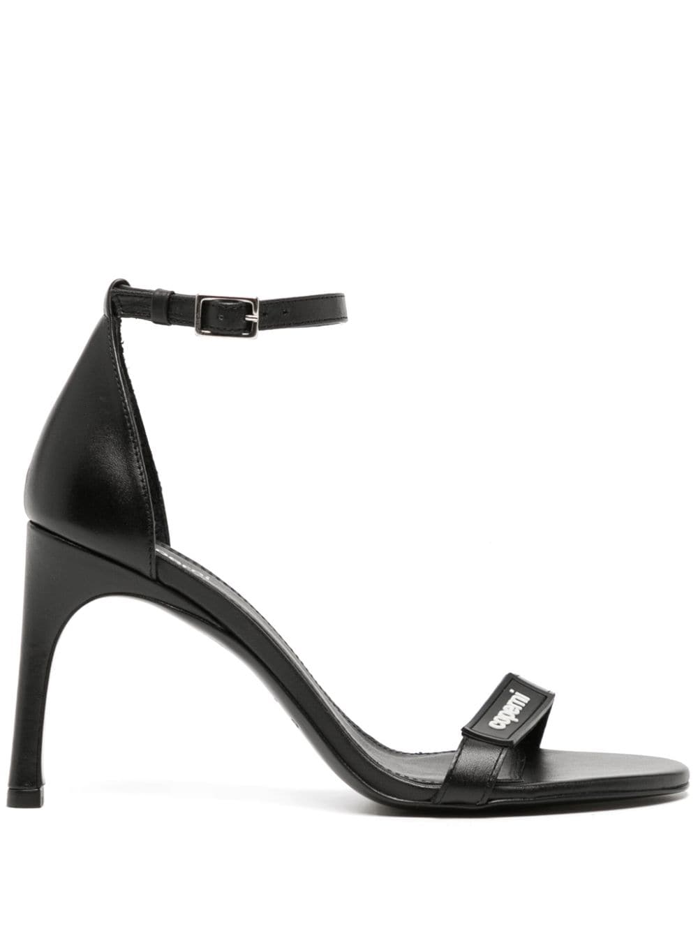 Coperni 90mm strappy leather sandals - Black von Coperni