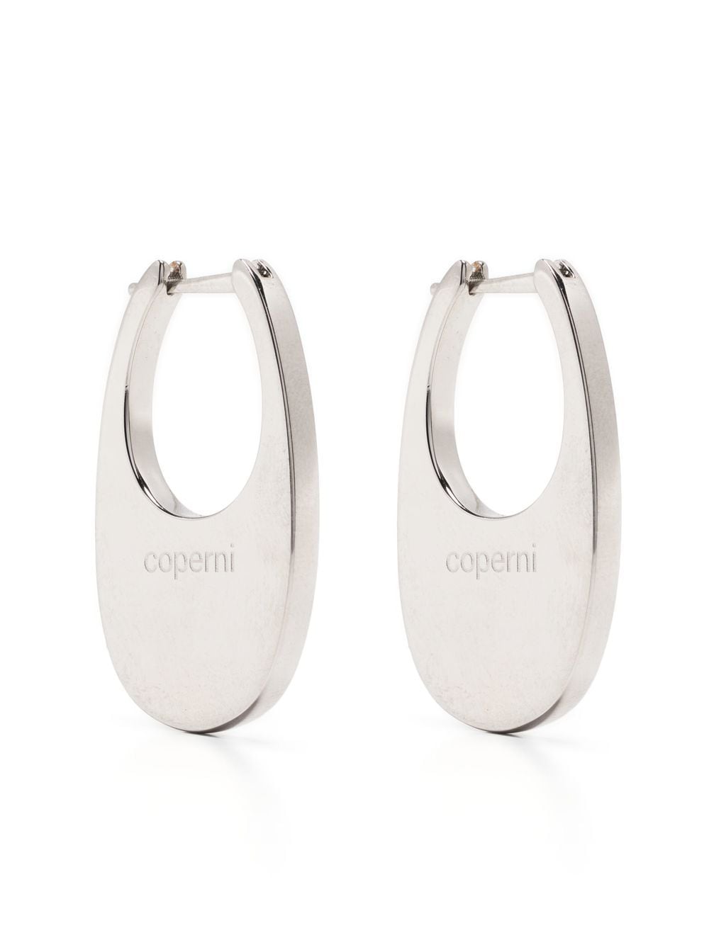 Coperni Medium Swipe logo earrings - Silver von Coperni