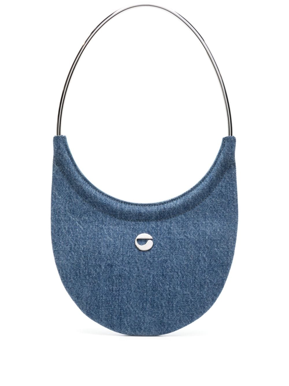 Coperni Ring Swipe denim shoulder bag - Blue von Coperni