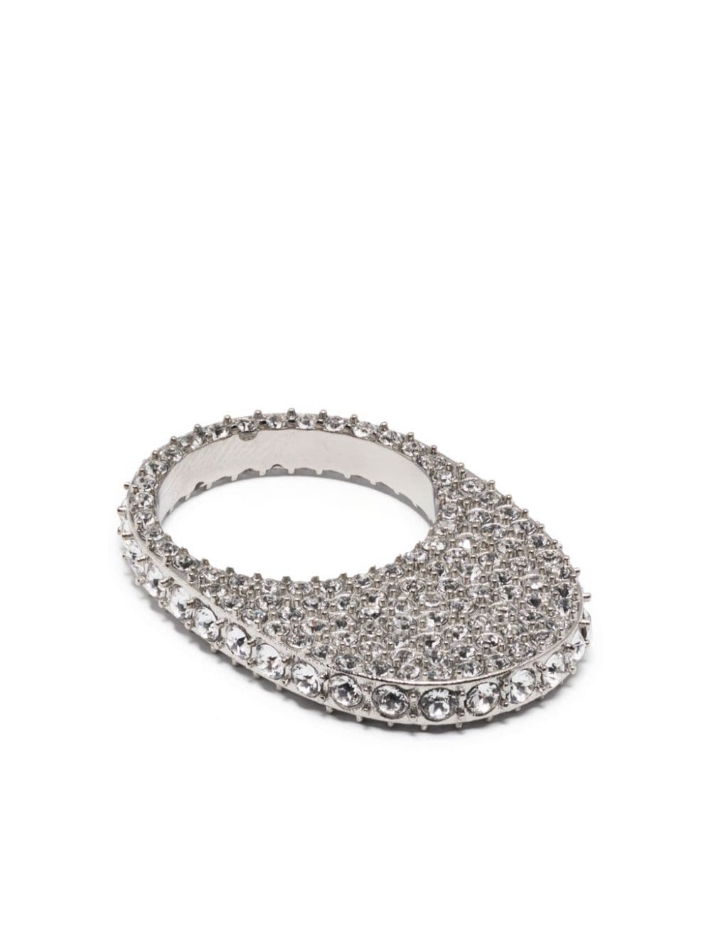 Coperni Swipe crystal-embellished ring - Silver von Coperni