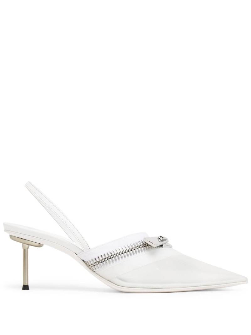 Coperni Zip slingback pumps - White von Coperni