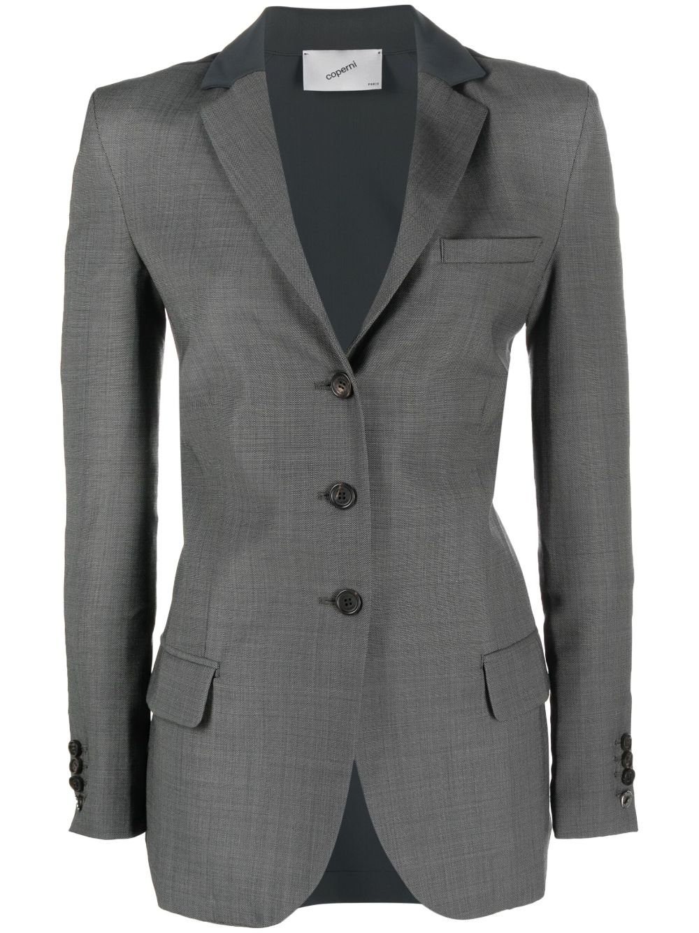 Coperni contrast-back fitted blazer - Grey von Coperni