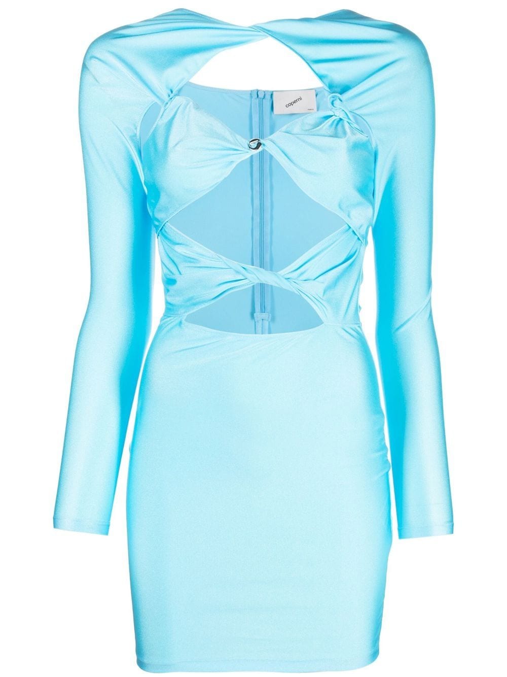 Coperni cut-detail fitted mini dress - Blue von Coperni