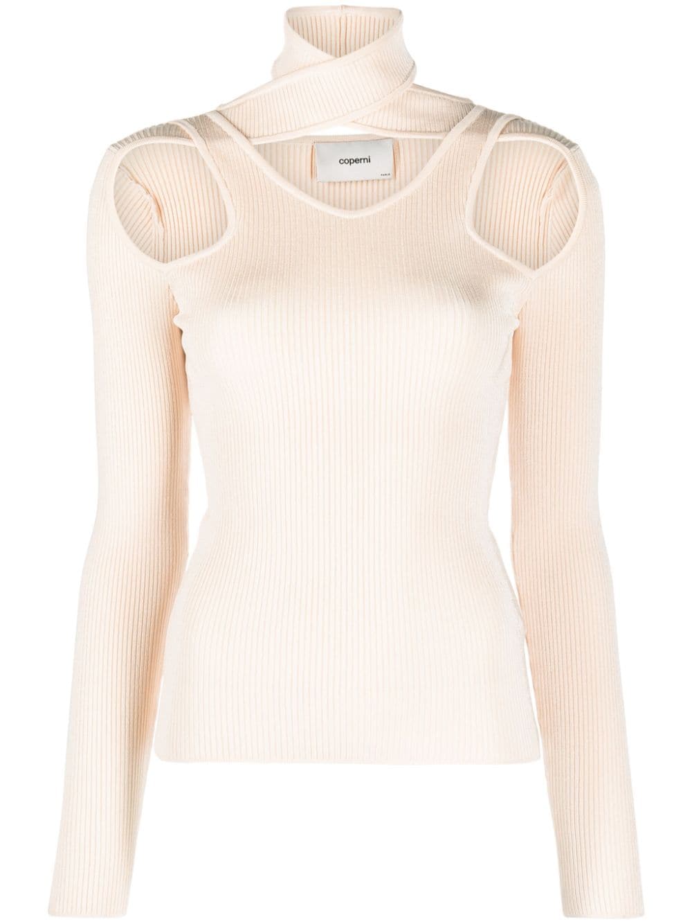 Coperni cut-out detail knitted top - Neutrals von Coperni