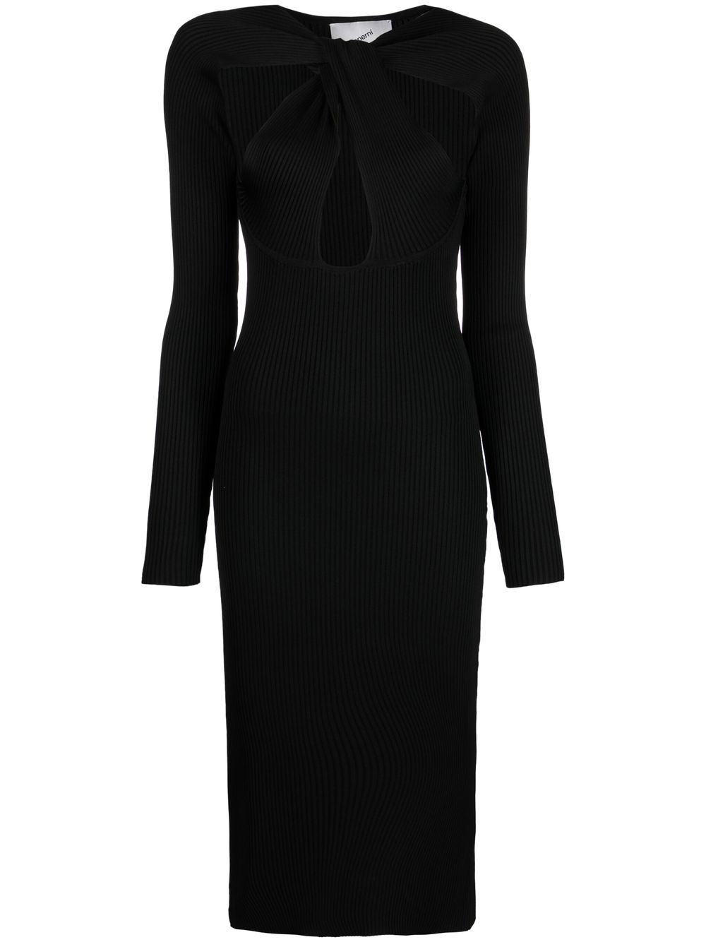 Coperni cut-out detail midi dress - Black von Coperni