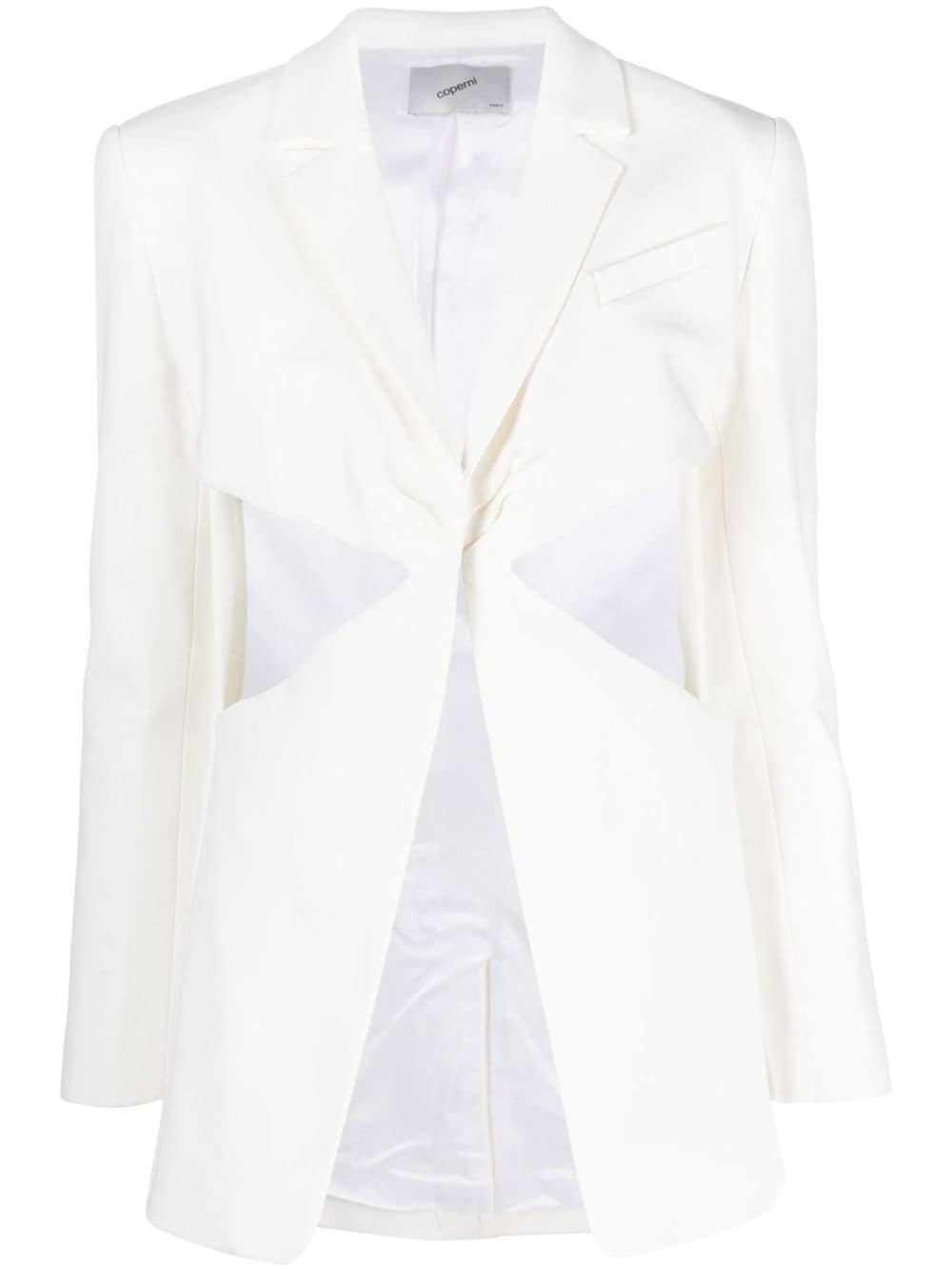 Coperni cut-out detailed blazer - White von Coperni