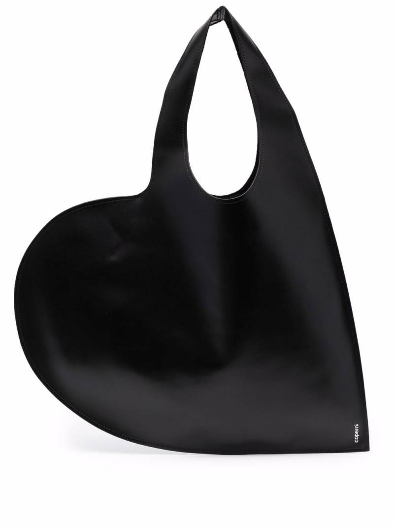 Coperni heart-shape leather tote bag - Black von Coperni