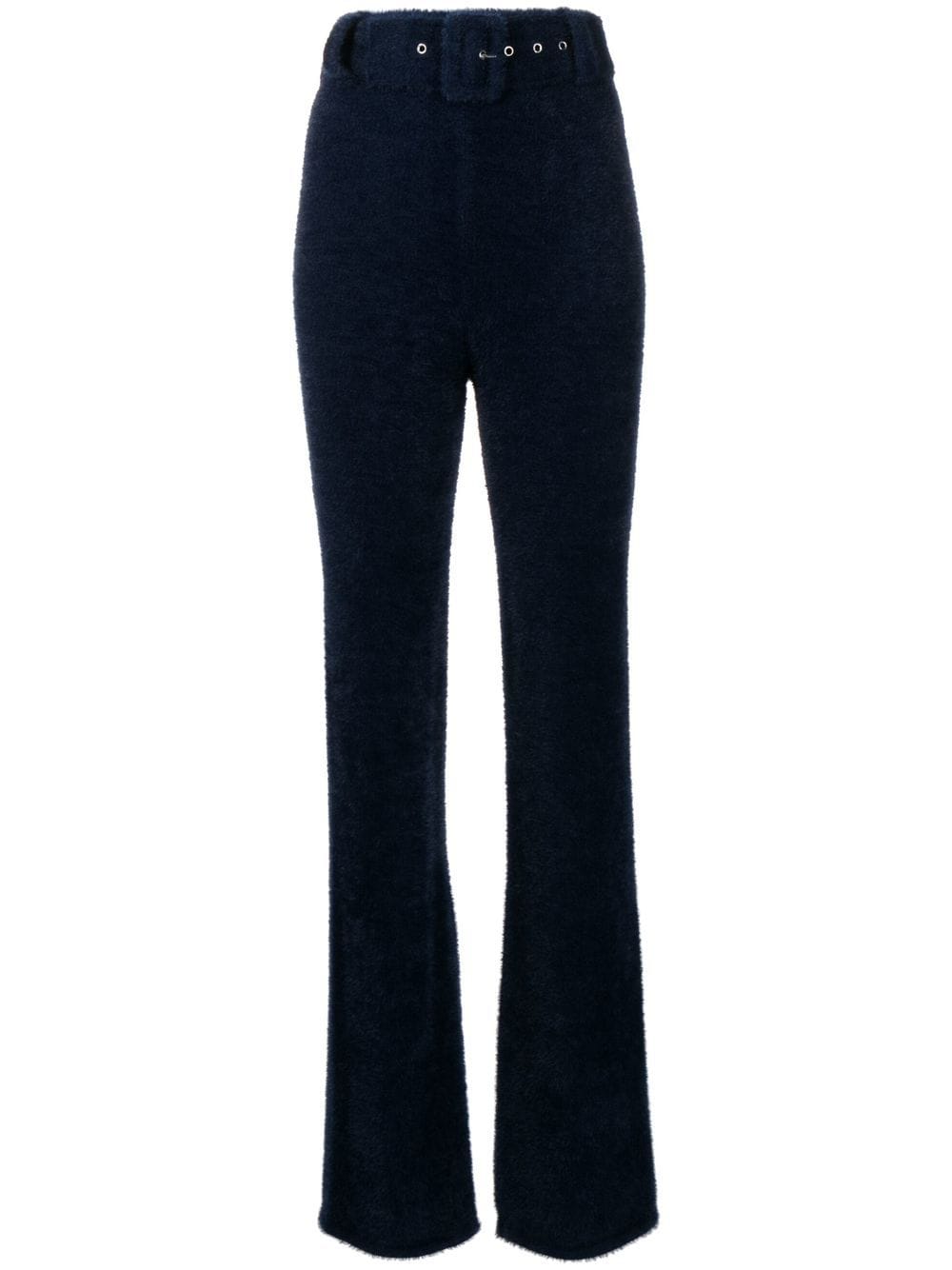 Coperni high-rise fleece trousers - Blue von Coperni