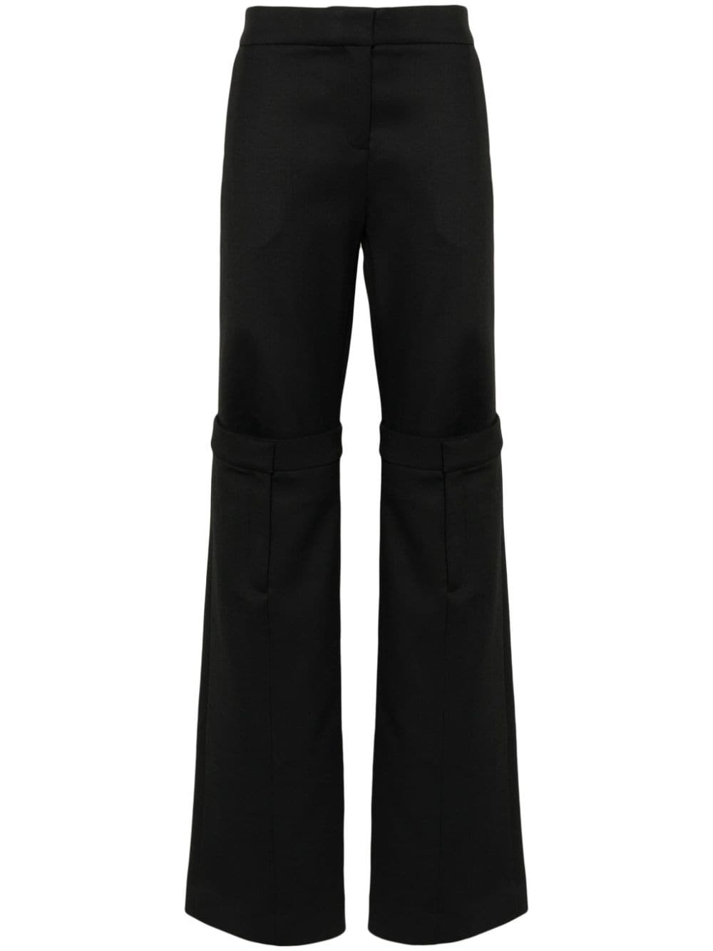 Coperni layered straight-leg trousers - Black von Coperni