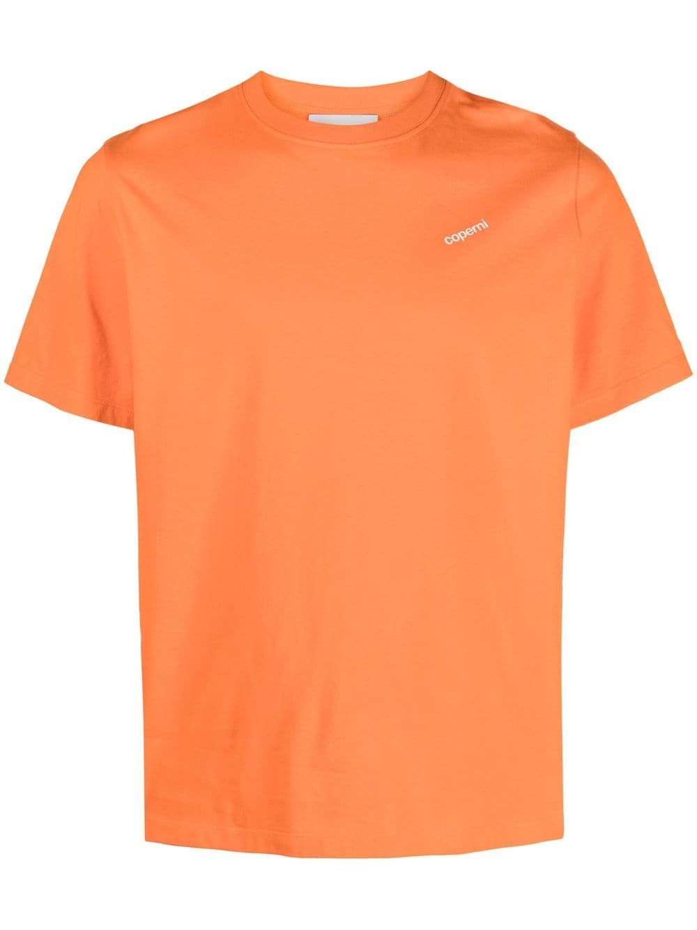 Coperni logo-print cotton T-shirt - Orange von Coperni