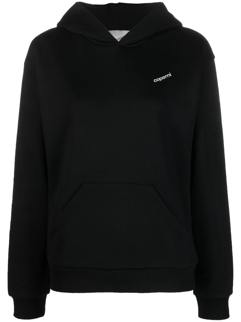 Coperni logo-print cotton hoodie - Black von Coperni
