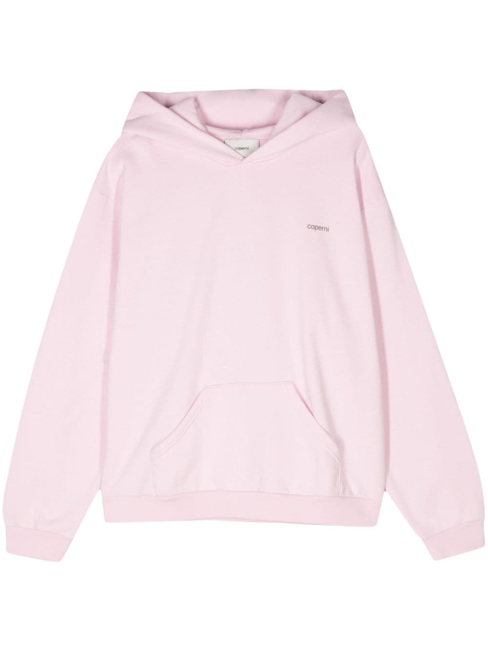 Coperni logo-print drop-shoulder hoodie - Pink von Coperni